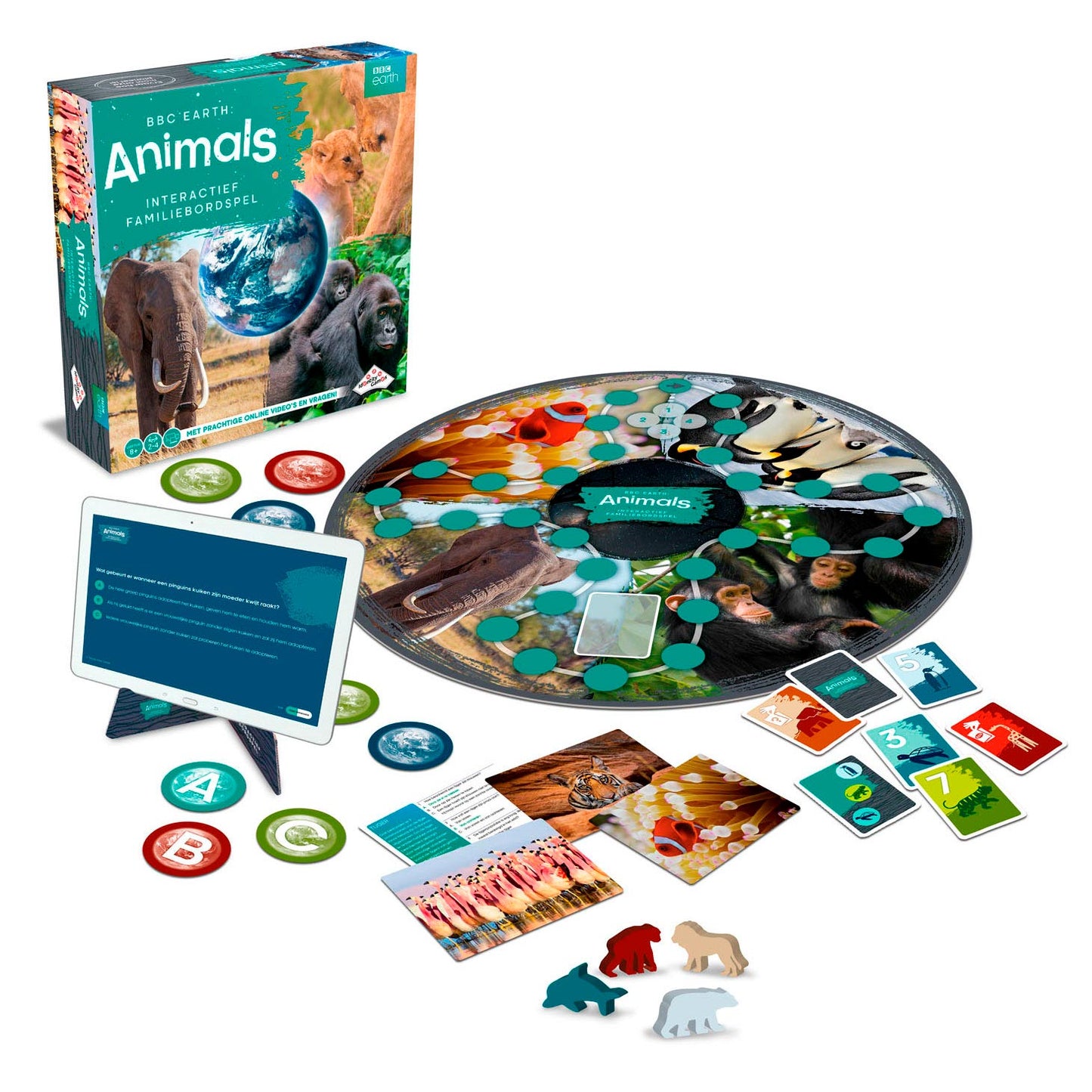 Identitätsspiele BBC Earth Animals Interactive Family Brettspiel