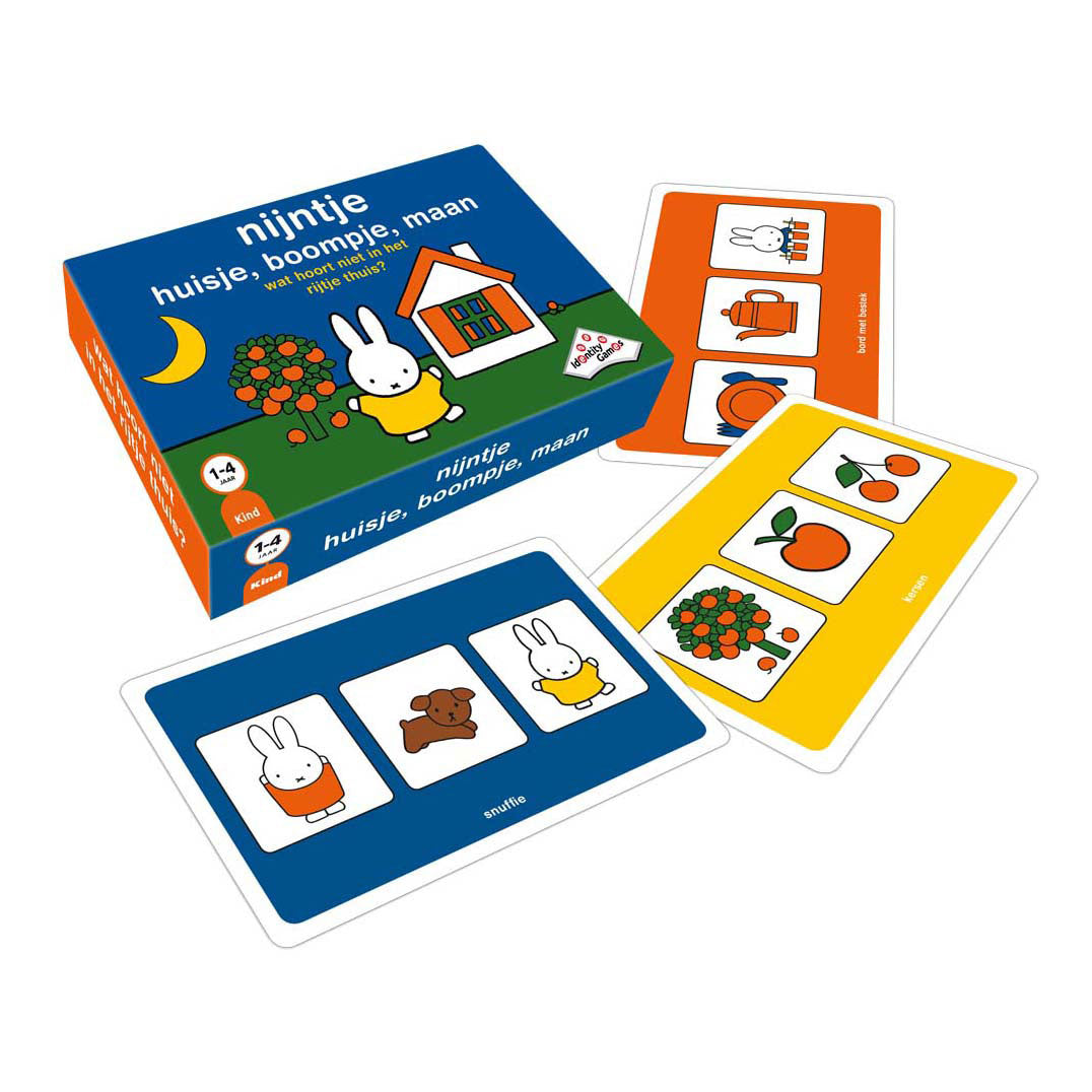 Identitätsspiele Miffy Haus, Baum, Mondkartenspiel