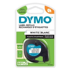 Plastikband, L: 4 m, b: 12 mm, weiß, 4 m 1 Roll