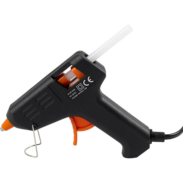 Creativ Company Mini-Klebepistole, 130 °C – niedrige Temperatur, ca. 150 cm Kordel, EU, 1 Stück