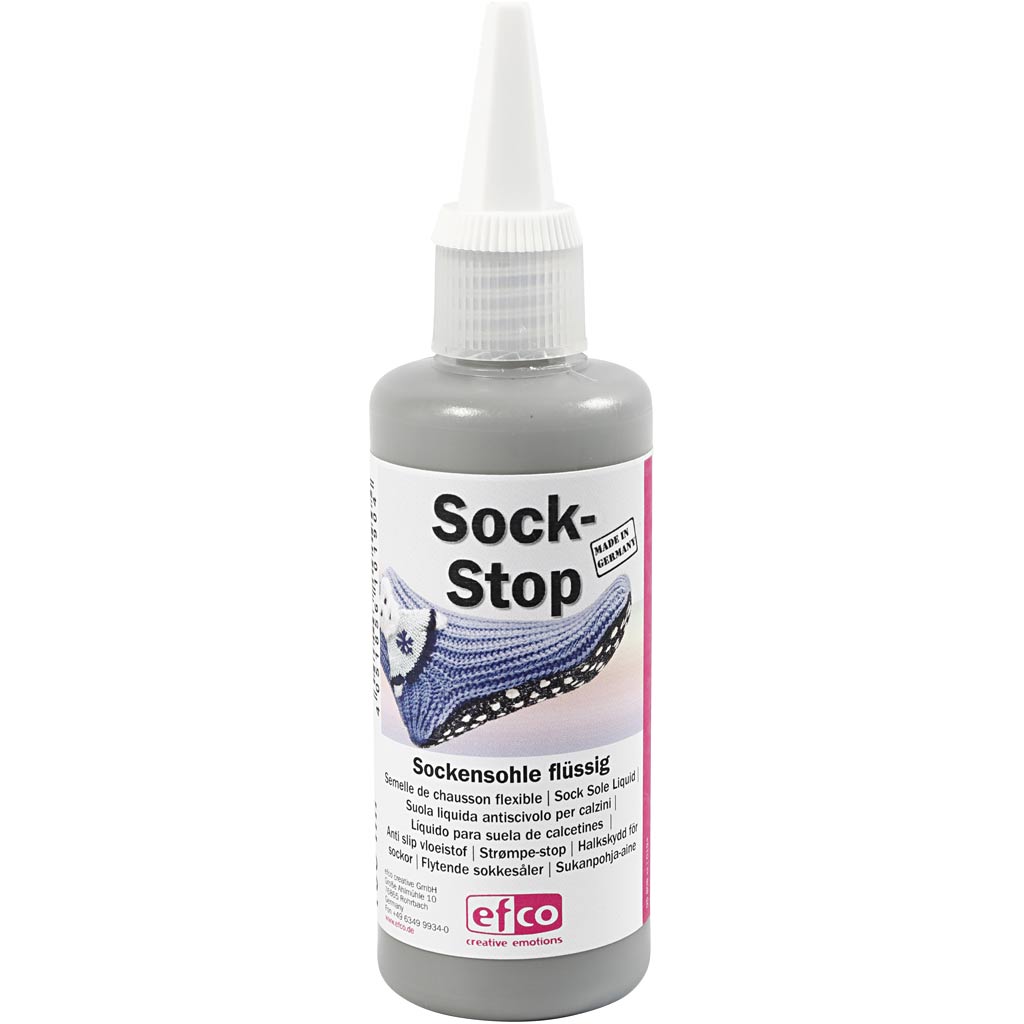 Creativ Company Sock-Stop Anti-Slip Grey, 100 ml