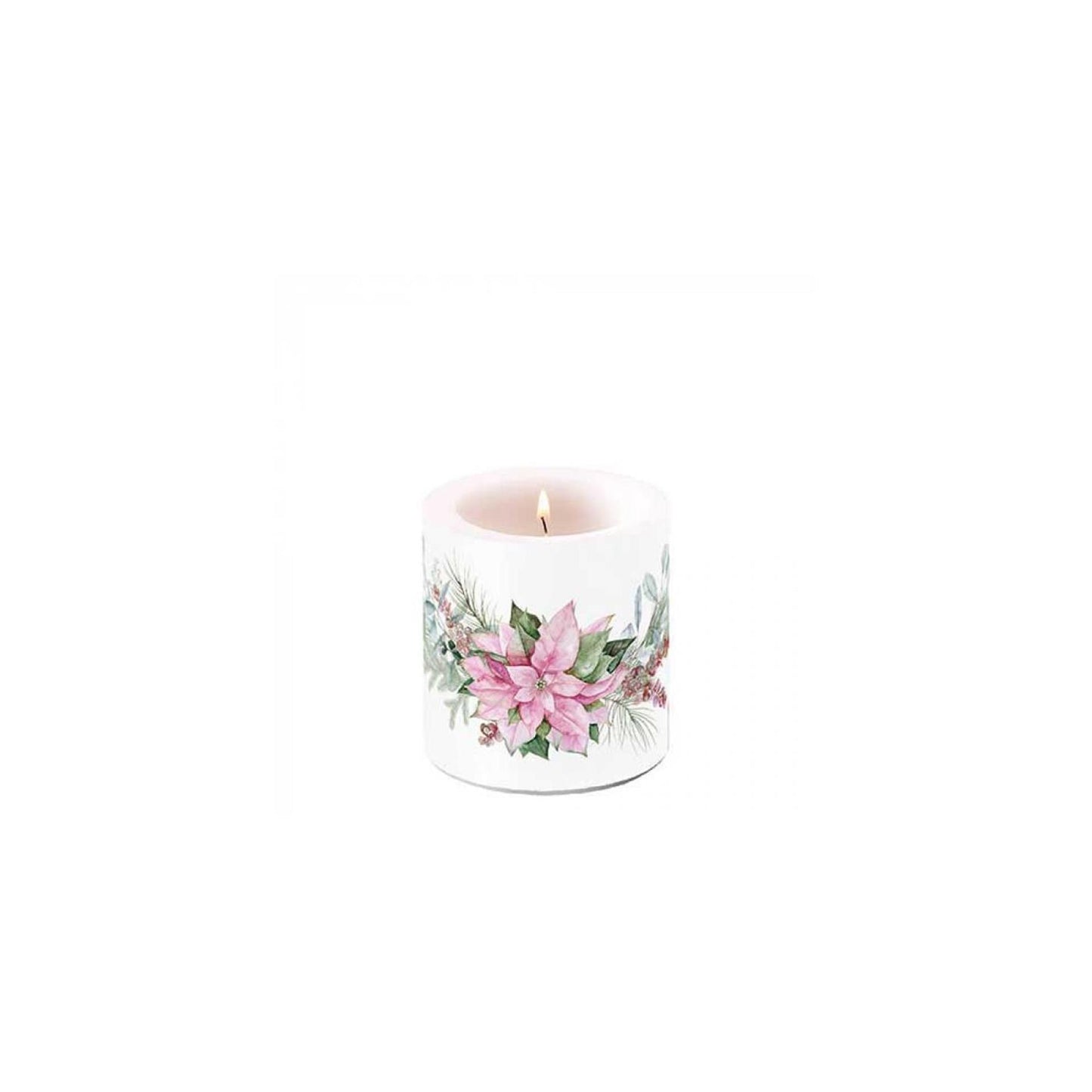 Ambiente Kerze kleiner rosa Weihnachtsstern