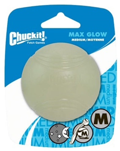 Chuckit Max Glow Bal leuchtet im Dunkeln