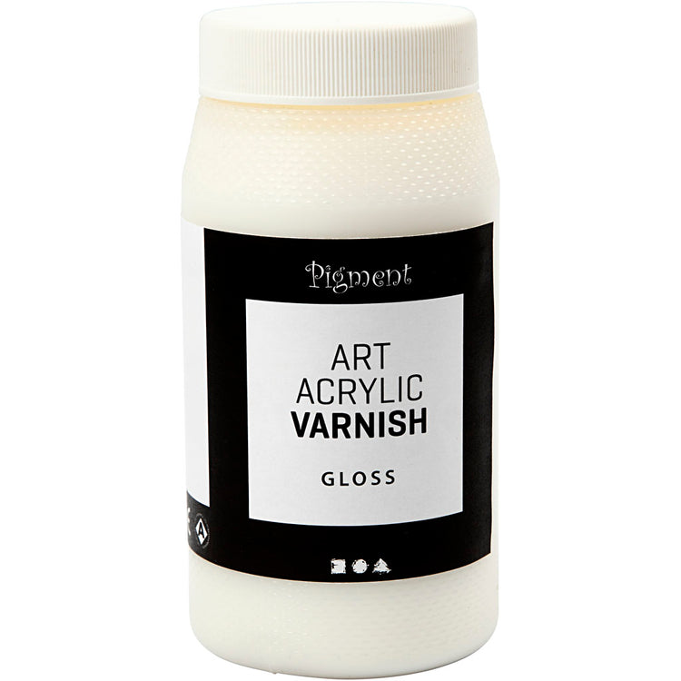 Creativ Company Art Acryllack, transparent glänzend, weiß, 500 ml 1 Box
