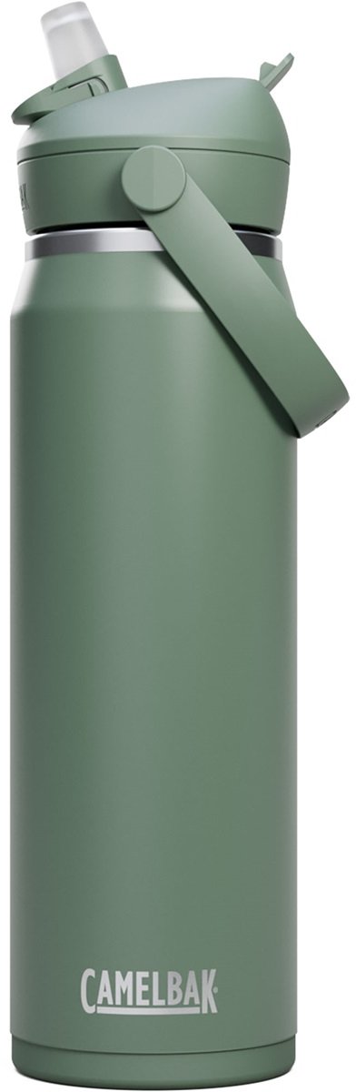 Camelbak Thrive Flip Straw Trinkflasche – 750 ml – Edelstahl – mit Strohhalm – Isolierwasserflasche – grün
