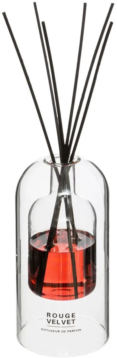 Atmosphera-Duftstäbchen im luxuriösen Glashalter – rote Früchte – 150 ml – Aromadiffusor – Raumparfüm
