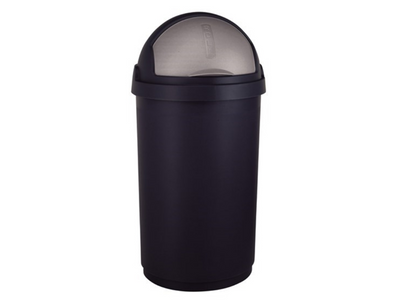 Curver Roll Bullet Bin 50l Schwarz Silber