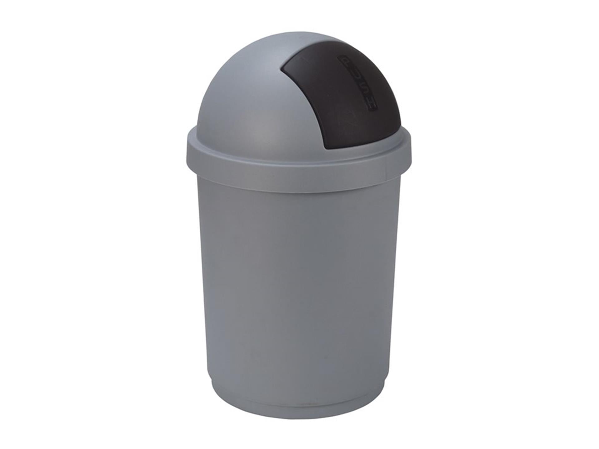 Curver Roll Bullet Bin 50l Silber Schwarz