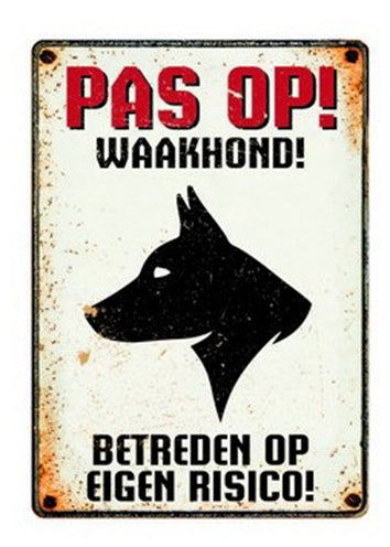 Viel Geschenke Waakboard Blik Waakhond