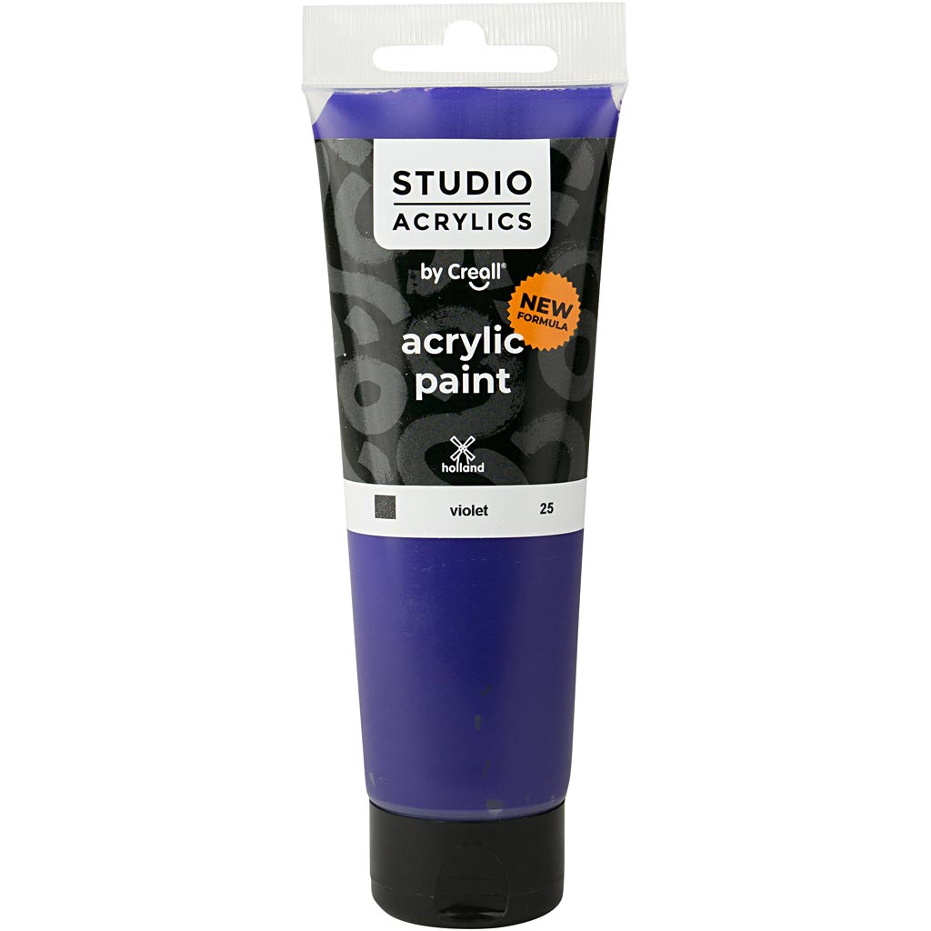 Creall Studio Acrylfarbe, deckend, violett, 120 ml 1 Flasche