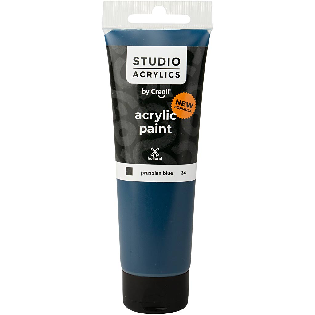 Creall Studio Acrylfarbe, deckend, Preußischblau (34), 120 ml 1 Flasche