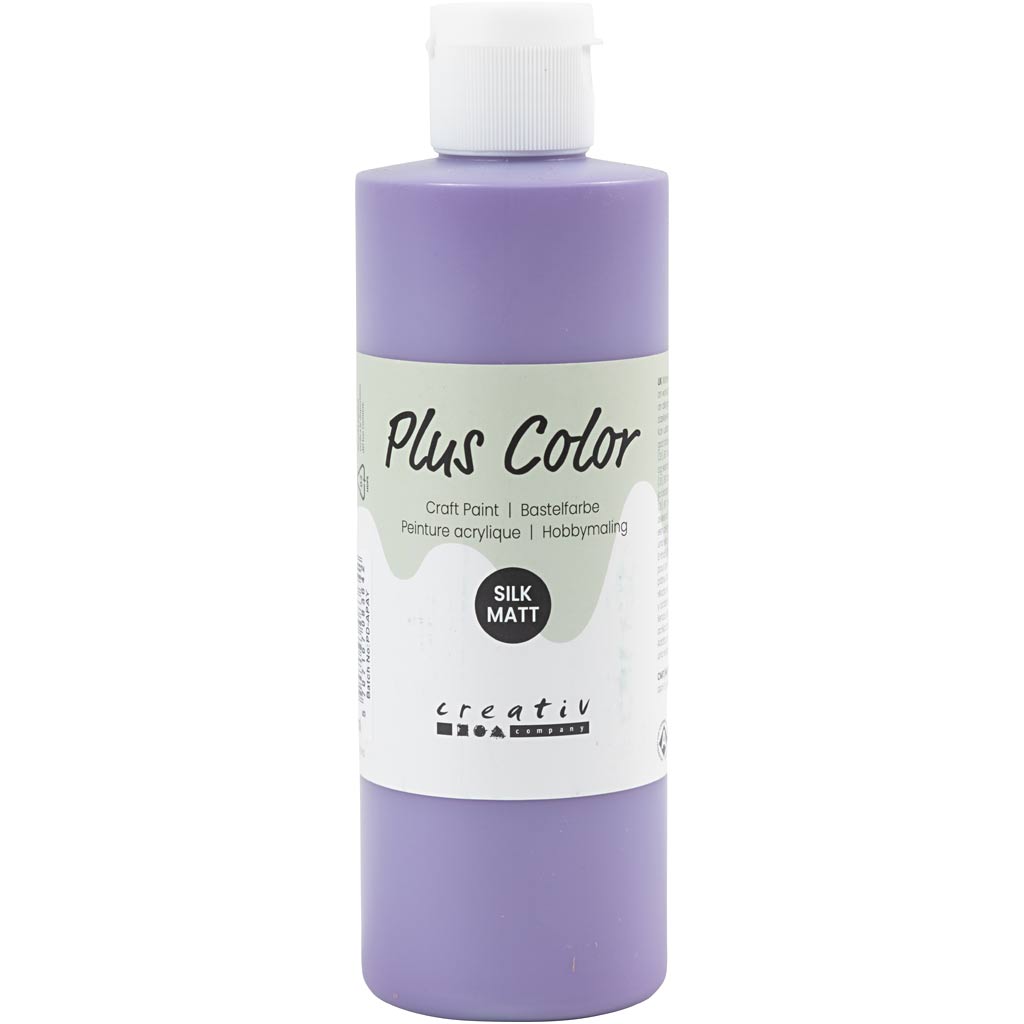 Plus Farb Acrylfarbe, dunkler Flieder, 250 ml 1 Flasche