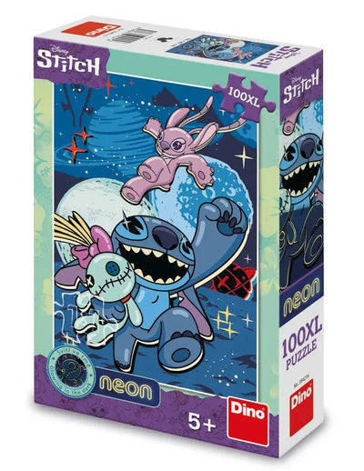 Disney Neon -Puzzle aus Stitch 100 xl -Stücke