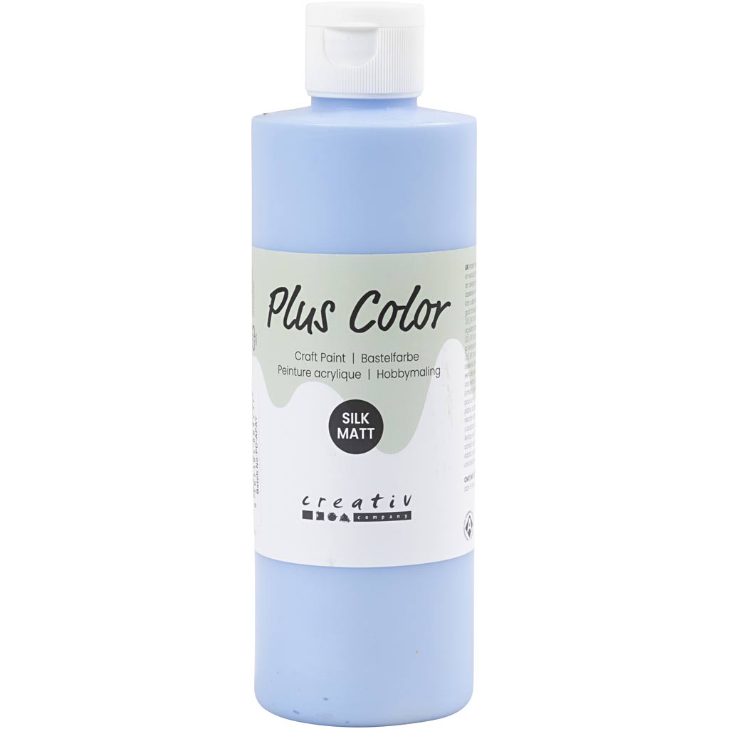 Plus Color Acrylfarbe, Himmelblau, 250 ml 1 Flasche