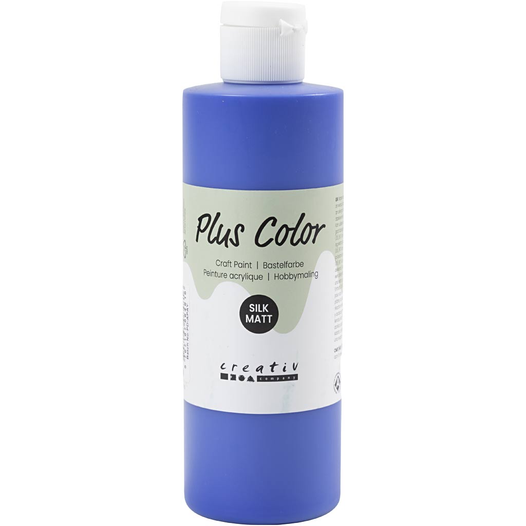 Plus Color Acrylfarbe, Ultramarin, 250 ml 1 Flasche