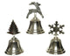 Decoris Tischglocke mit Aluminium silber