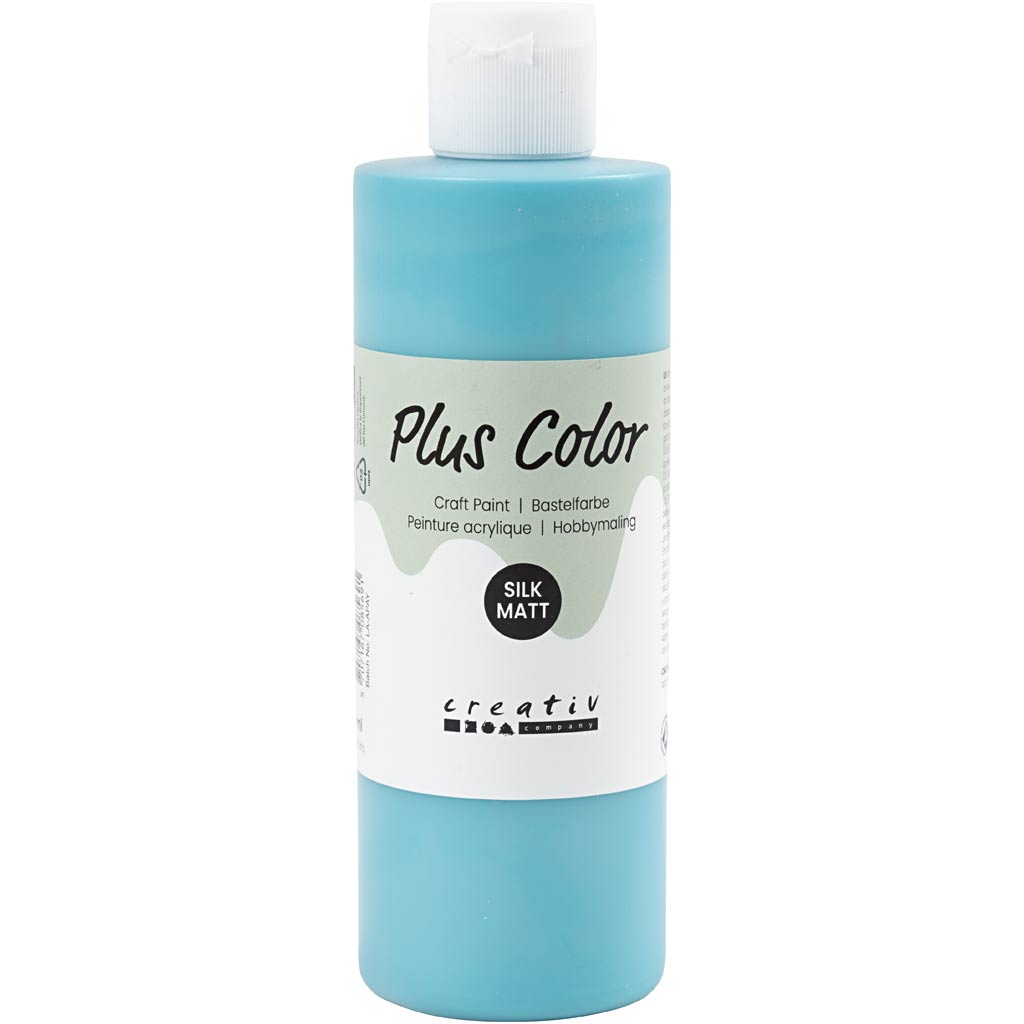 Plus Color Acrylfarbe, Türkis, 250 ml 1 Flasche