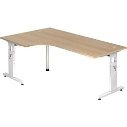 Bach Eckschreibtisch Hammerer Vos82 E w Melamin 200x120cm Eiche