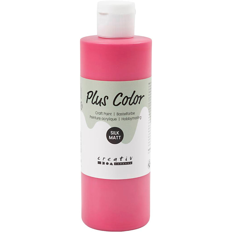 Plus Color Acrylfarbe, Primärrot, 250 ml 1 Flasche