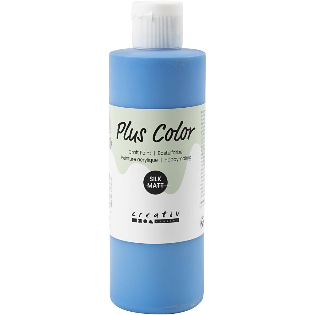 Plus Color Acrylfarbe, Primärblau, 250 ml 1 Flasche