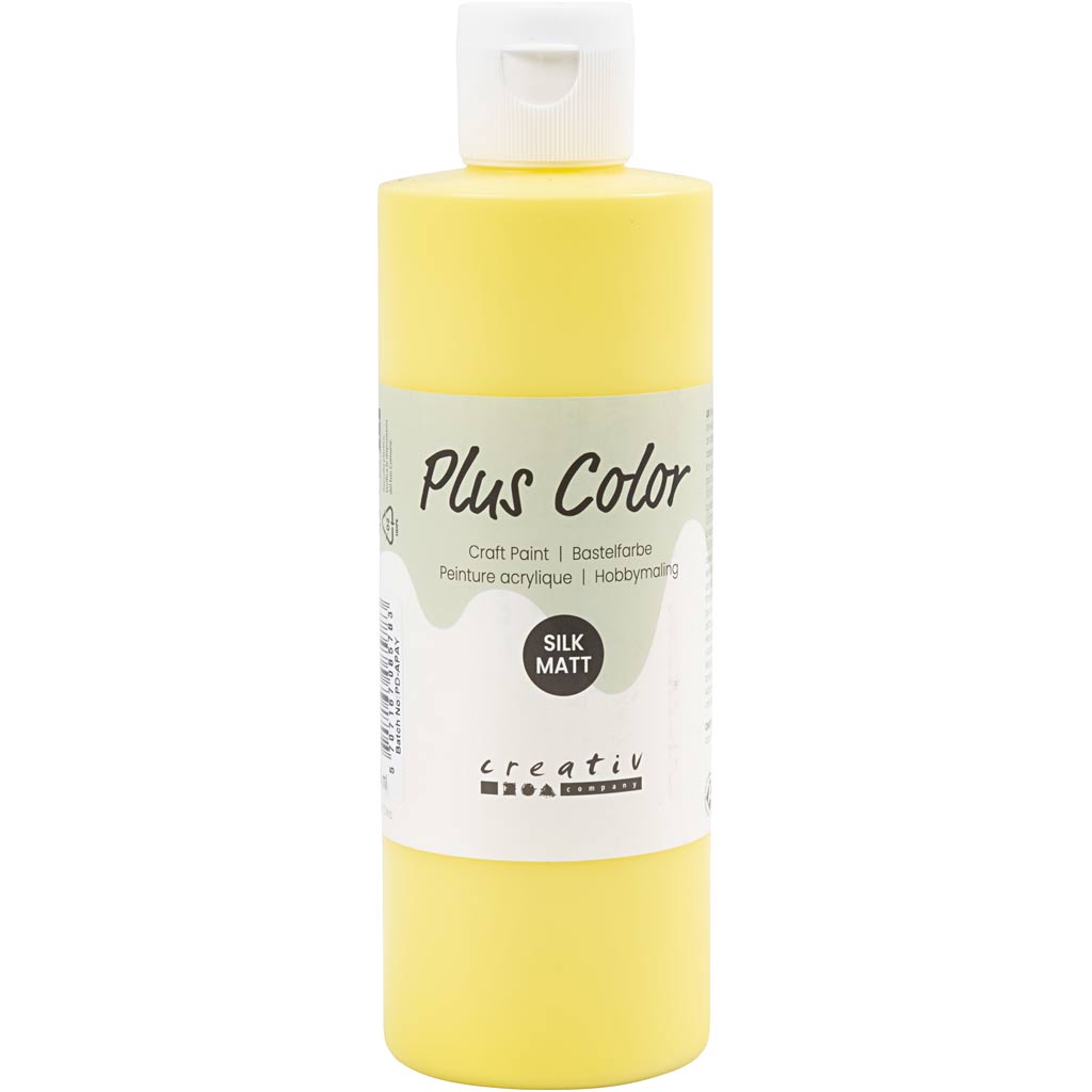 Plus Color Acrylfarbe, Primärgelb, 250 ml 1 Flasche