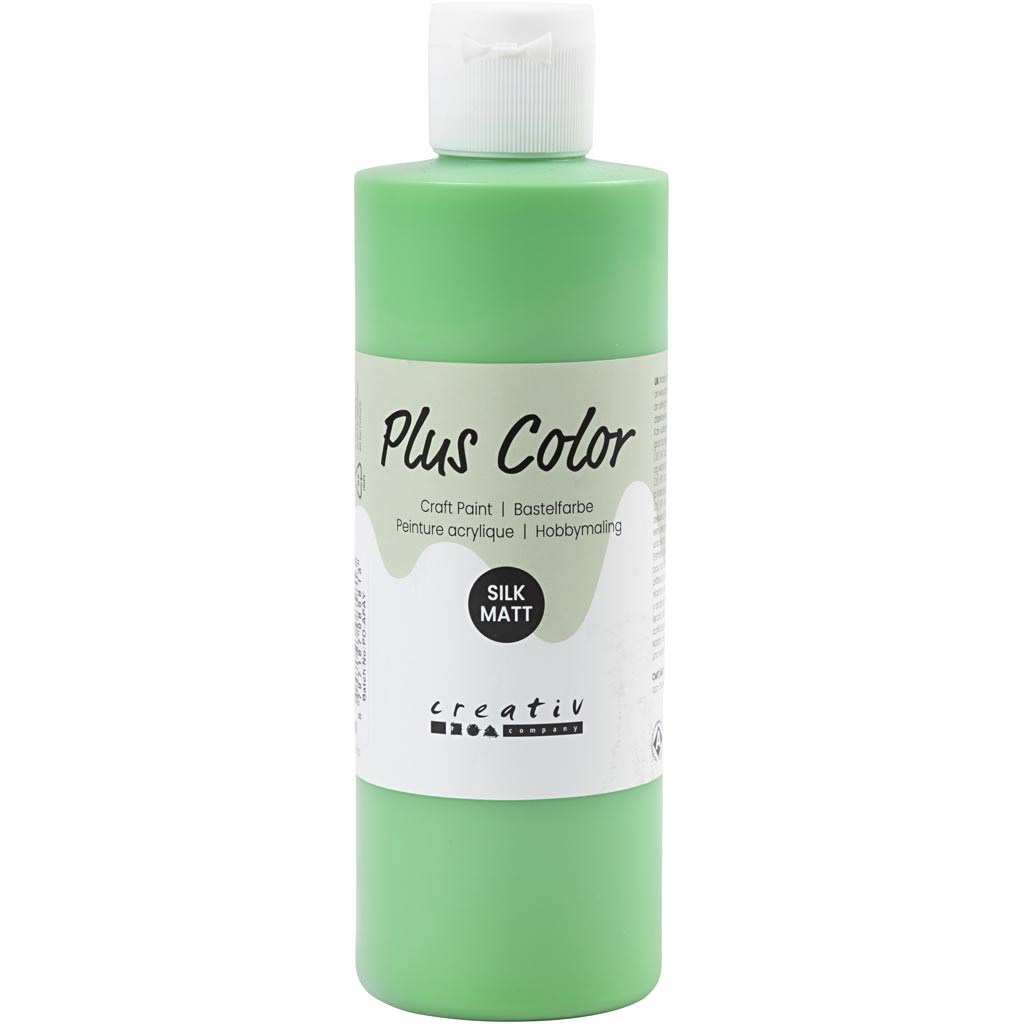 Plus Color Acrylfarbe, leuchtend grün, 250 ml 1 Flasche