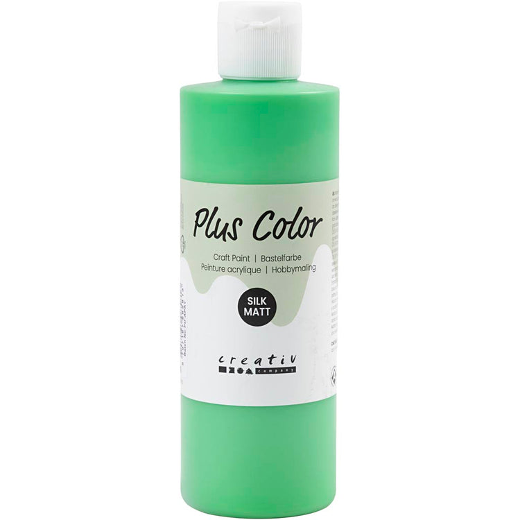Plus Color Acrylfarbe, leuchtend grün, 250 ml 1 Flasche