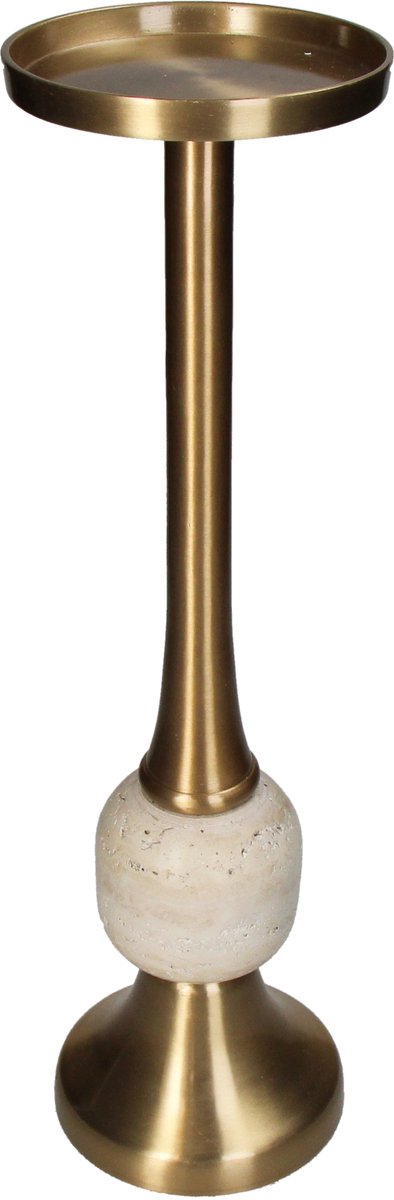 HD Collection Kerzenhalter Aluminium Gold 11x11x39,5cm
