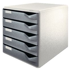 Kommode Leitz 5280 89 5 Schubladen 28,5 x 35,5 x 39 cm grau grau