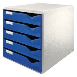 Kommode Leitz 5280 35 5 Schubladen29,1x35,2x29,2cm graublau