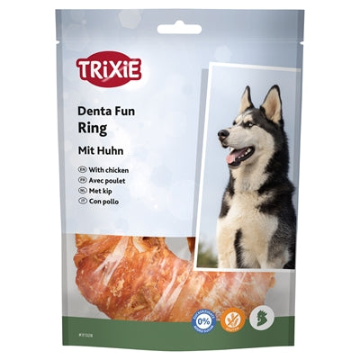 Trixie Denta Spaß beim Kauen von Ring Hühnchen