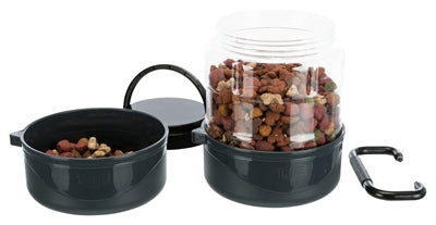 Trixie Reisset Food Bowl trinkt Dunkelgrau