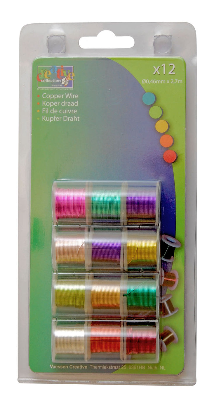 Vaessen creative • Kupferdrahtleuchte 12x2,7m 0,46mm