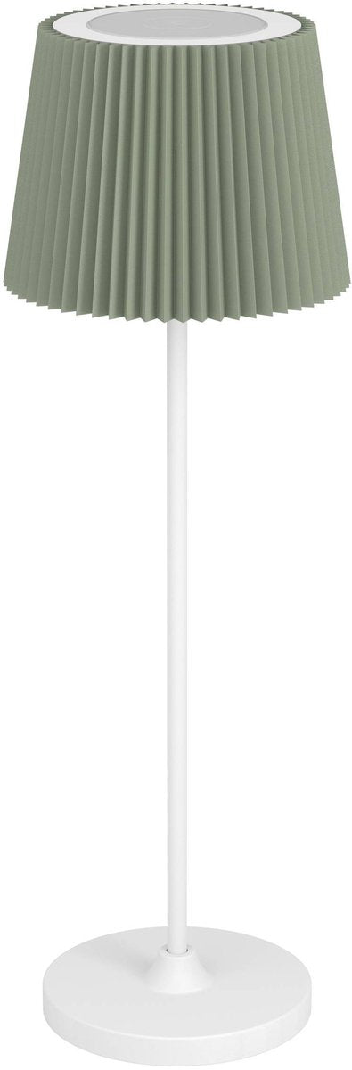 Eglo Leonero Tischleuchte - wiederaufladbar - LED - 37 cm - weiß grün - einstellbares weißes Licht - kabellos - dimmbar