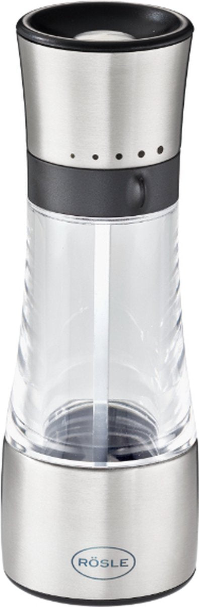 Rösle Gewürzmühle, 5 Positionen, Glas, Edelstahl -