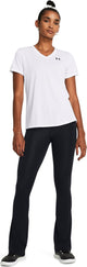 Under Armour Tech SSV – Solid-Wht Damen-Sportshirt – Weiß – Schwarz