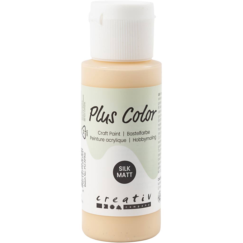 Plus Color Acrylfarbe, hellbeige, 60 ml 1 Flasche