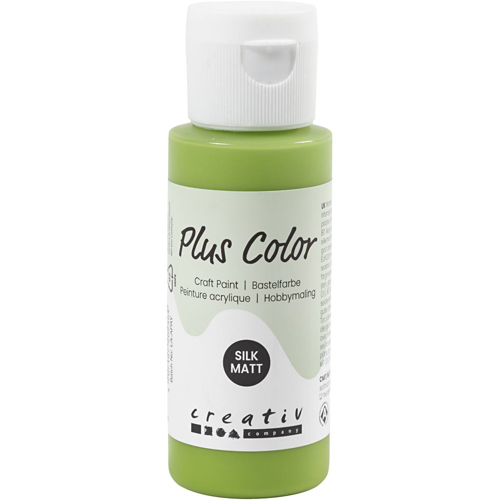 Plus Color Acrylfarbe, Blattgrün, 60 ml 1 Flasche