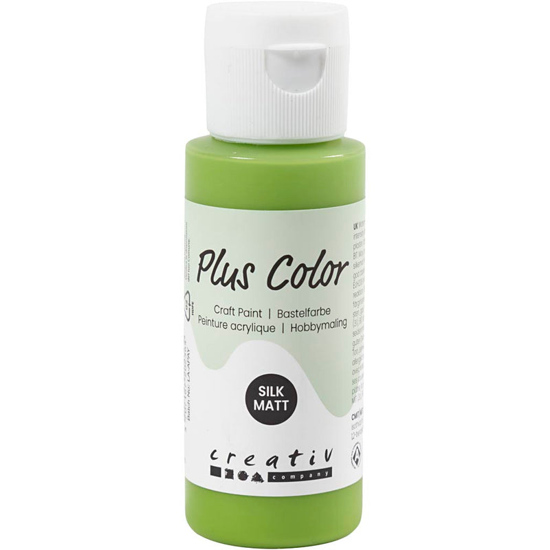 Plus Color Acrylfarbe, Blattgrün, 60 ml 1 Flasche