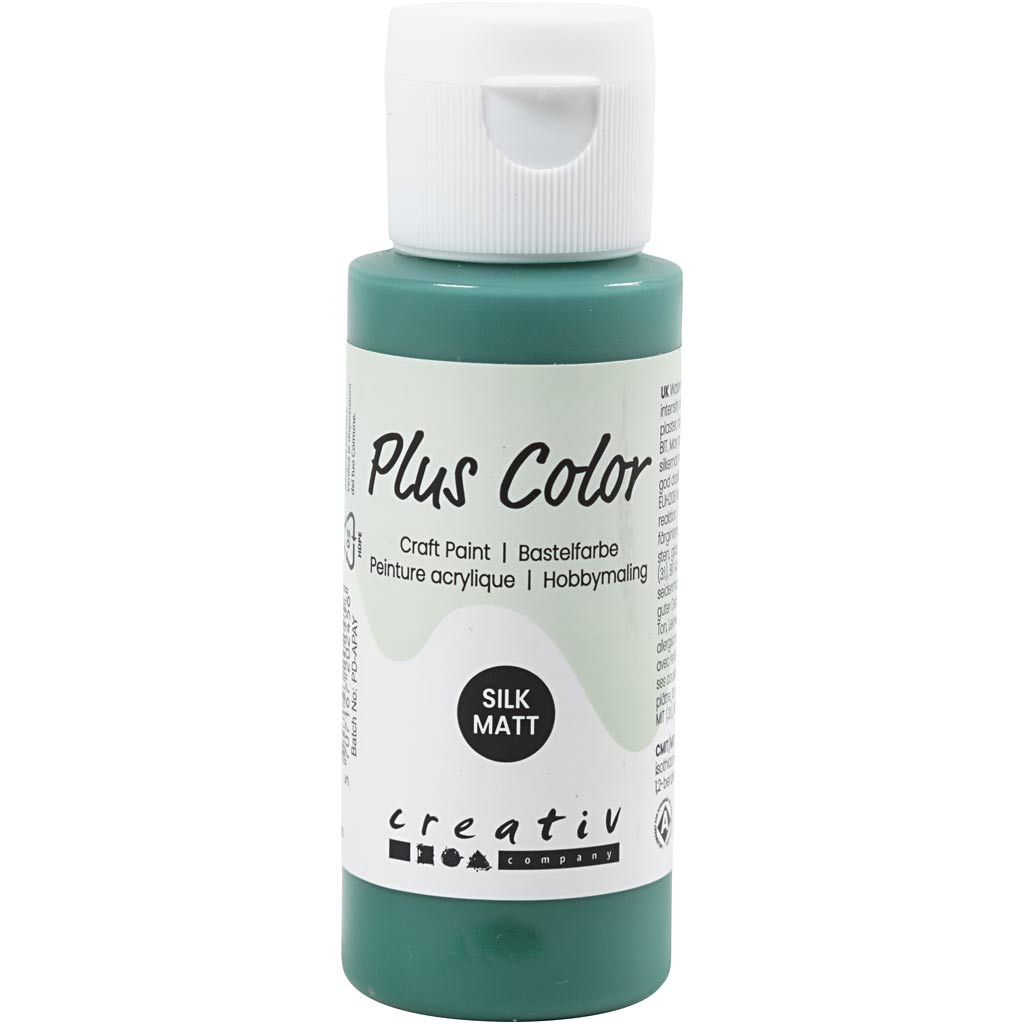 Plus Color Acrylfarbe, dunkelgrün, 60 ml 1 Flasche