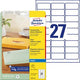 Inkjet-Adressetiketten Avery 250 675 transparent