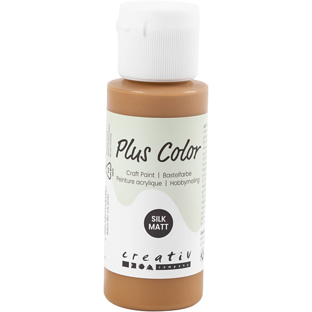 Plus Color Acrylfarbe, rohe Siena, 60 ml 1 Flasche