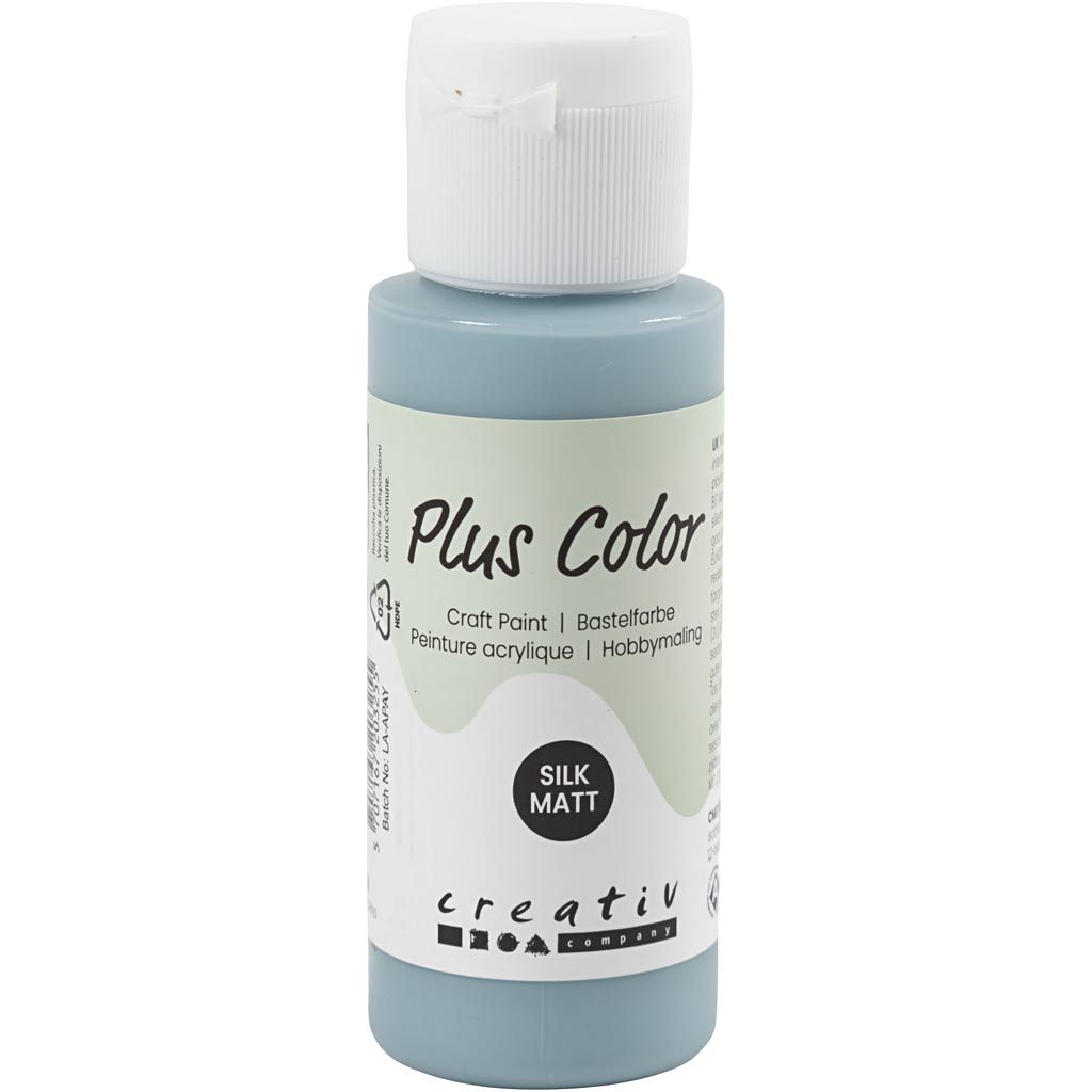 Plus Color Acrylfarbe, zartes Blau, 60 ml 1 Flasche