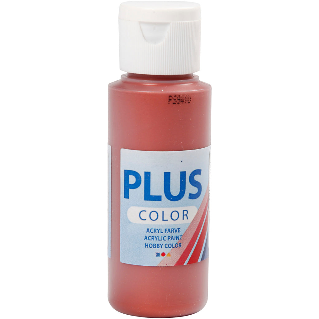 Plus Color Acrylfarbe, Rotkupfer, 60 ml 1 Flasche