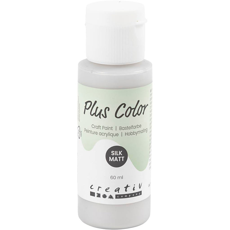 Plus Color Acrylfarbe, Silber, 60 ml 1 Flasche