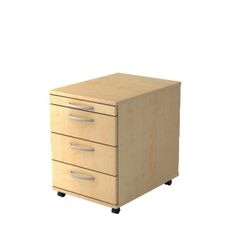 Bach mobiler Schubladenblock Hammerer 1606 BO Melamin 428x800x512mm 4 Schubladen Ahorn