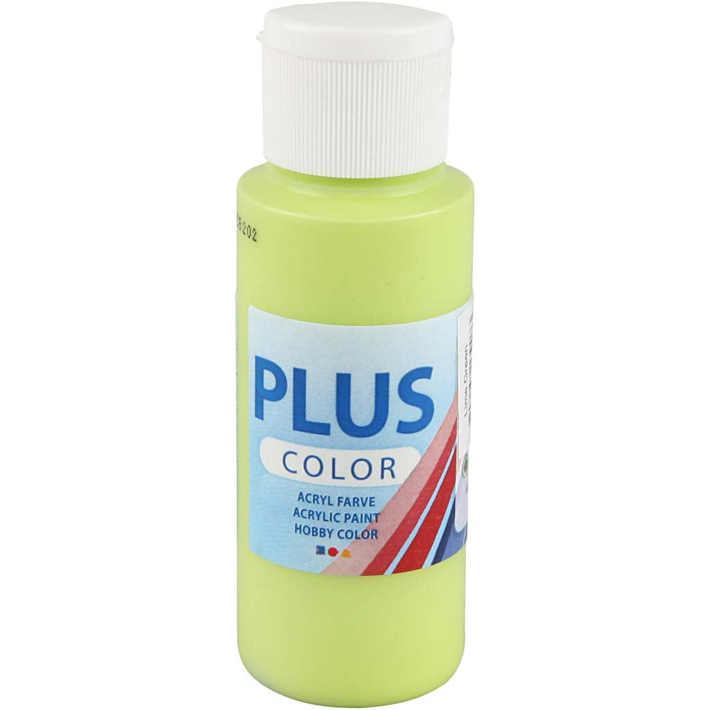 Plus Color Acrylfarbe, Limettengrün, 60 ml 1 Flasche