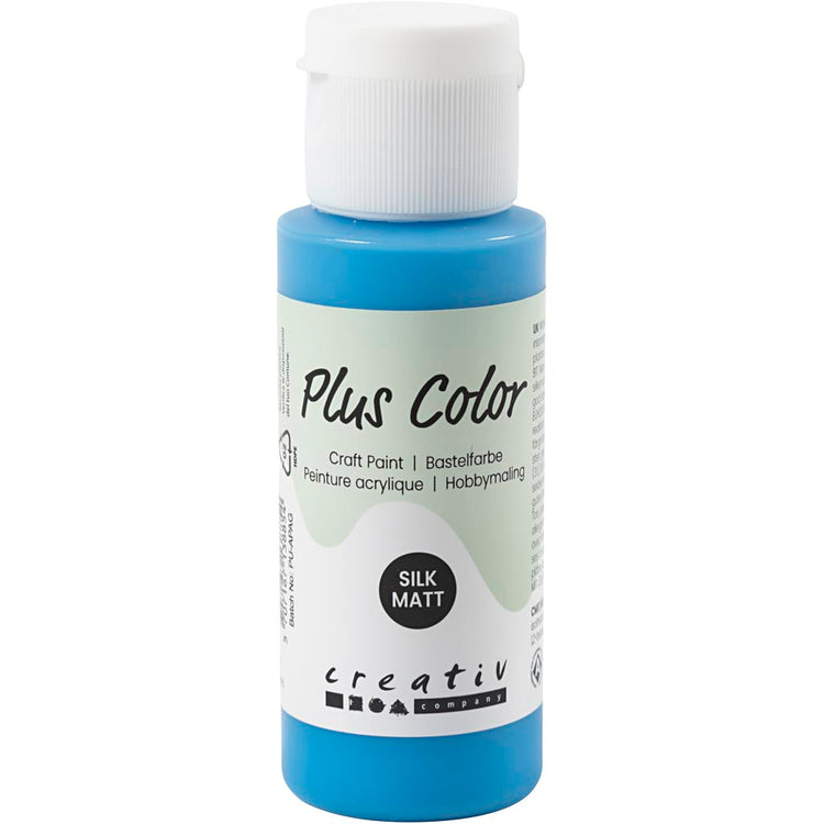 Plus color acrylic paint, primary blue, 60 ml 1 bottle
