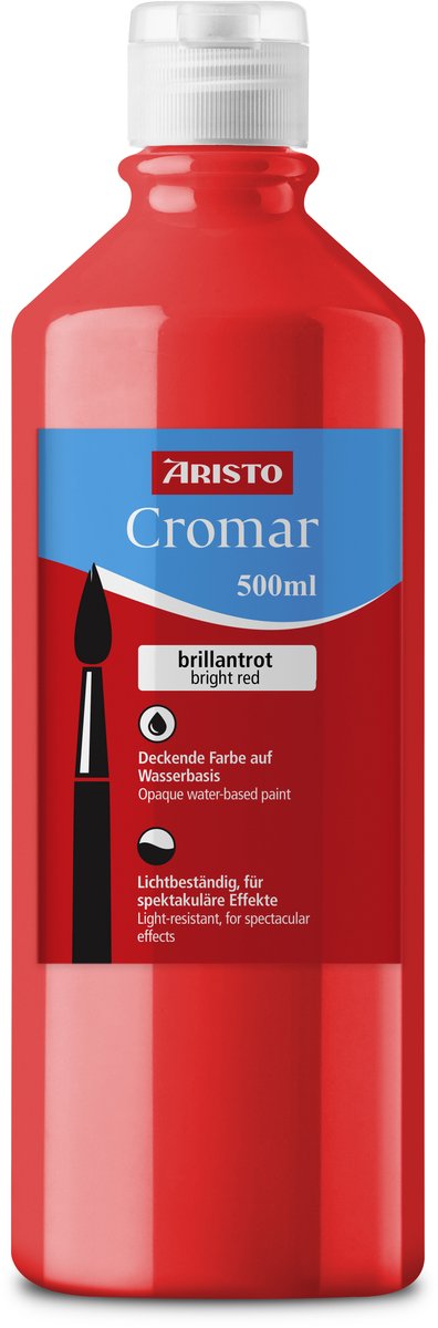 Aristo-Farbe – Cromar – 500 ml – Brillantrot – AR-30880