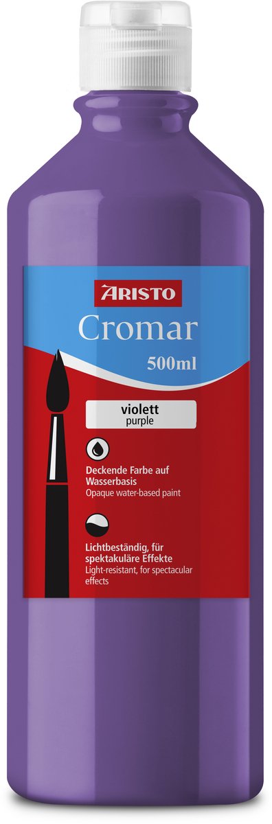 Aristo-Farbe – Cromar – Acrylfarbe – 500 ml – Violett – AR-30970